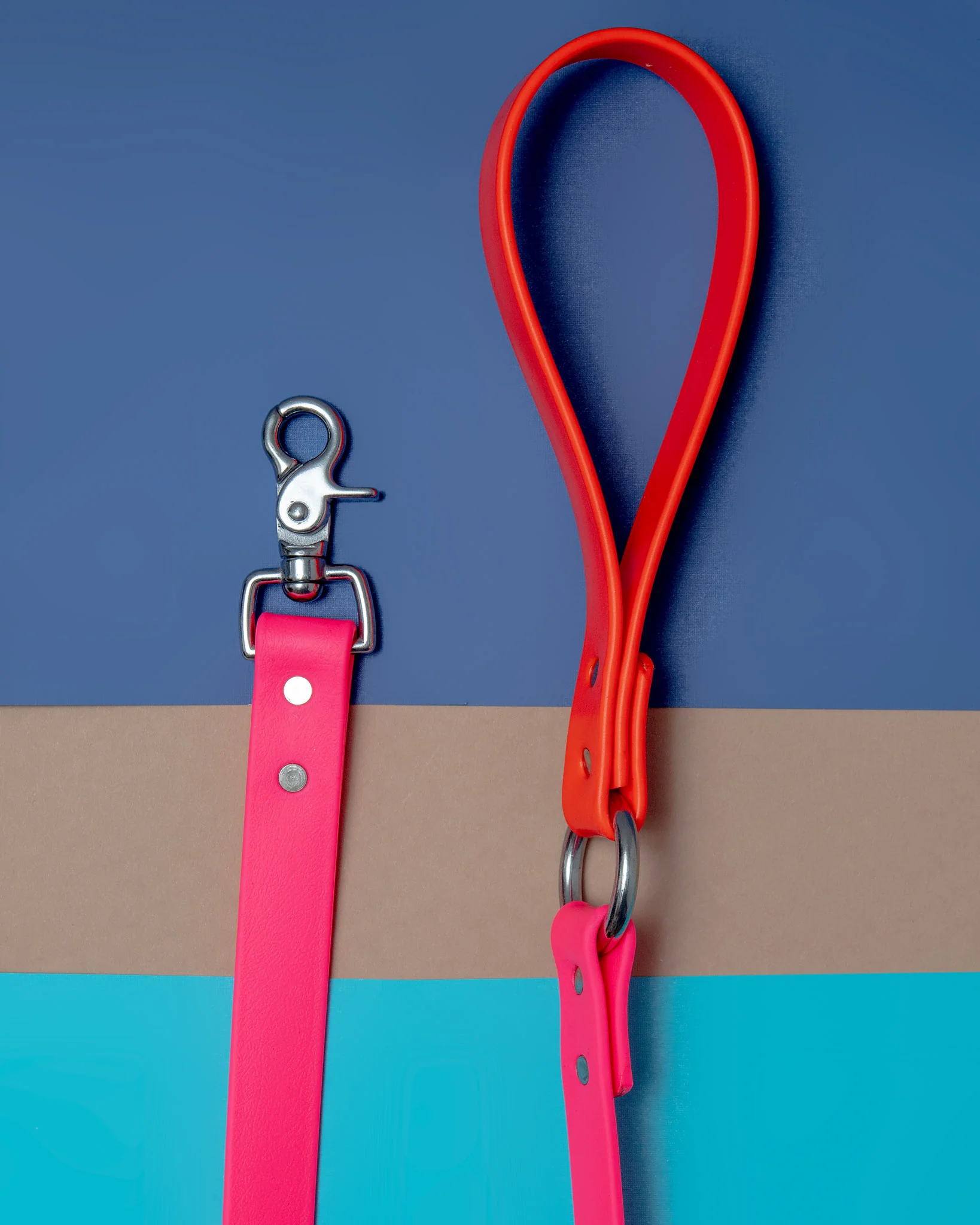 City Leash in Neon Pink & Neon Orange (4 or 6 Foot) (Made in the USA) - Image 6