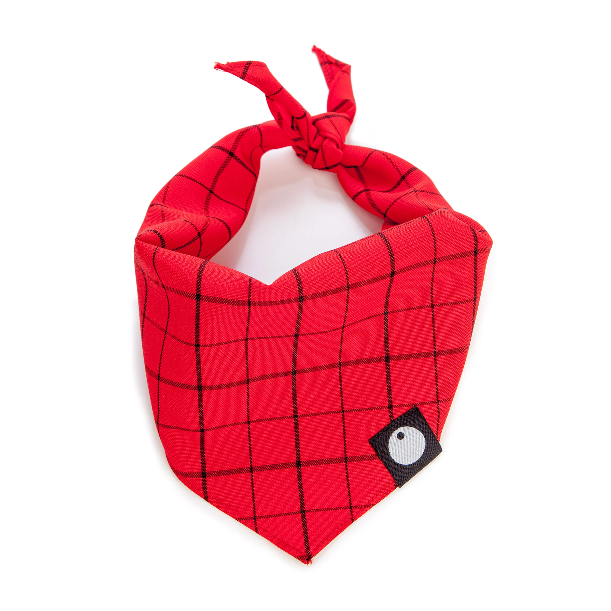 DOG & CO. | Check Bandana in Red - Image 2