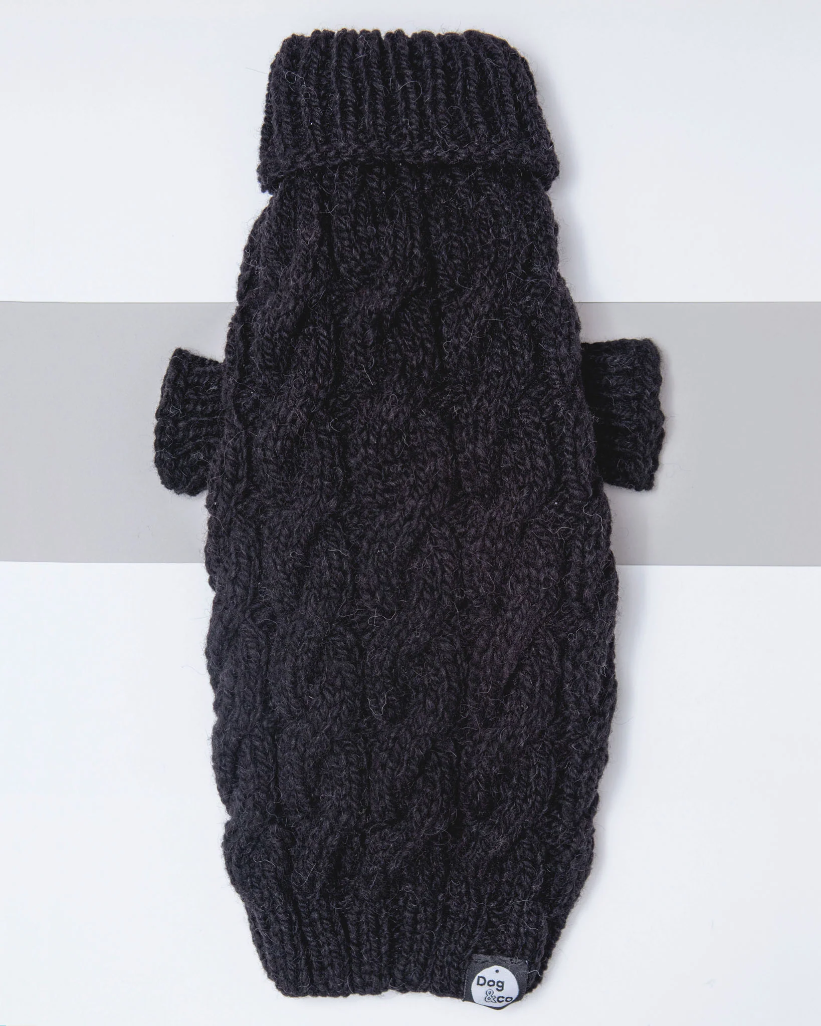 Downtown Roll Neck Dog Sweater in Black (FINAL SALE) - Image 3