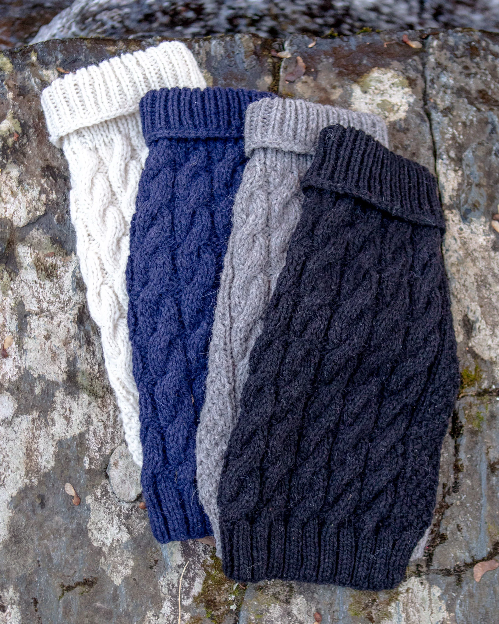 Downtown Roll Neck Dog Sweater in Navy FINAL SALE - Image 7