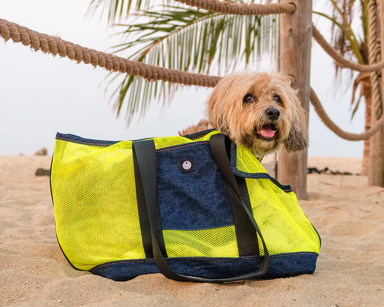 Denim & Mesh Cool Carrier Bag - Image 6