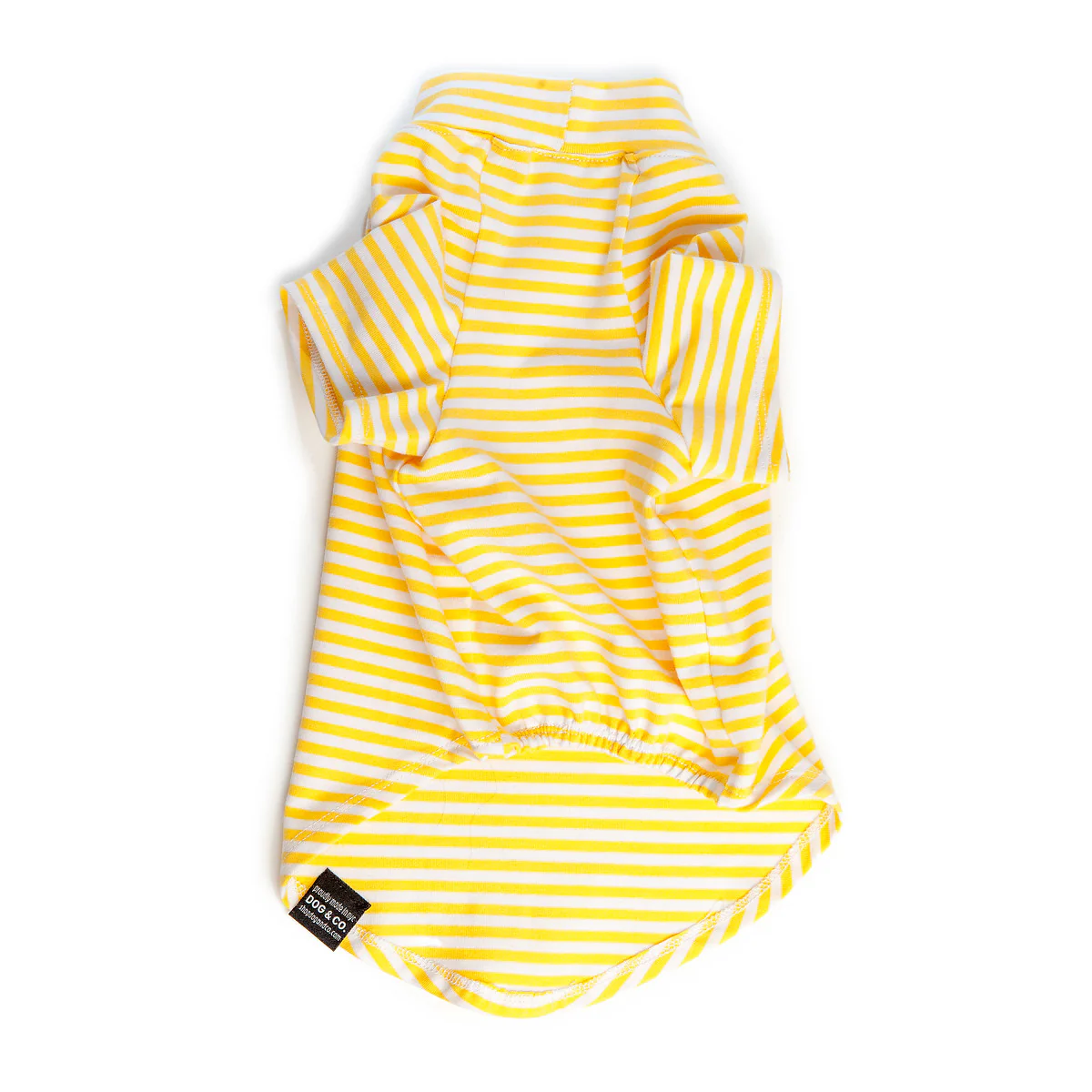 DOG & CO. | Perfect T in Sunshine Yellow & White Stripe - Image 3