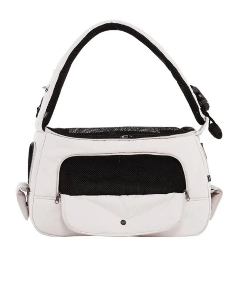 Crossbody Sling Dog Carrier Bag in Black, Beige or Olive (Airline Approved) - Image 10