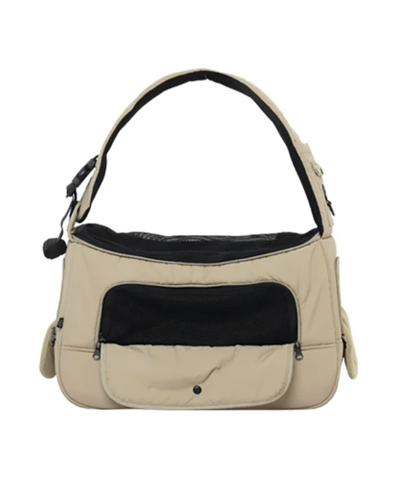 Crossbody Sling Dog Carrier Bag in Black, Beige or Olive (Airline Approved) - Image 23