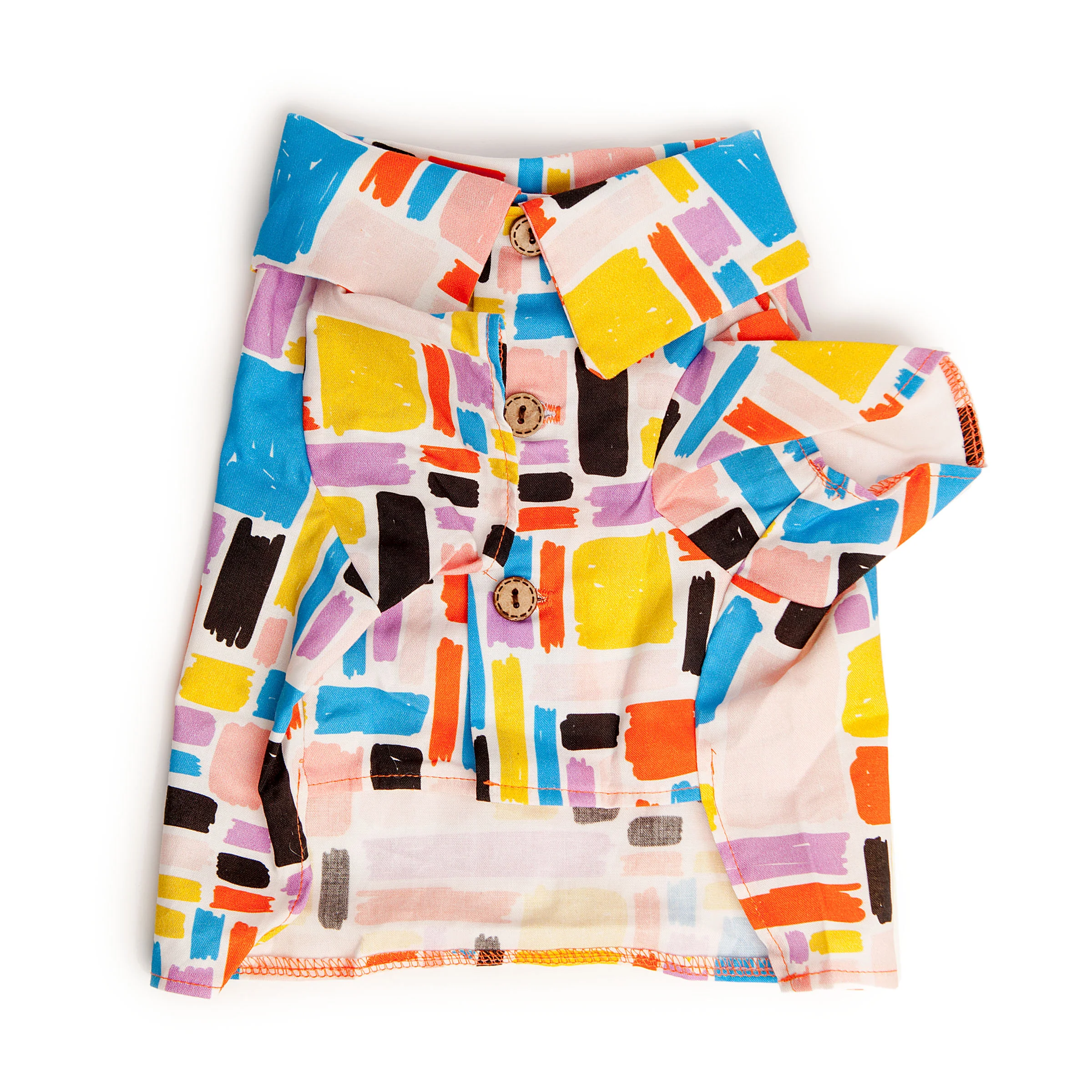 DOG THREADS | Modern Abstract Shirt in Pink