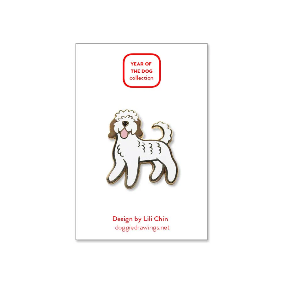 DOGGIE DRAWINGS | Doodle Enamel Pin - Image 2
