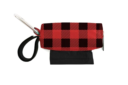 Red Buffalo Check Dog Waste Bag Dispenser - Image 4