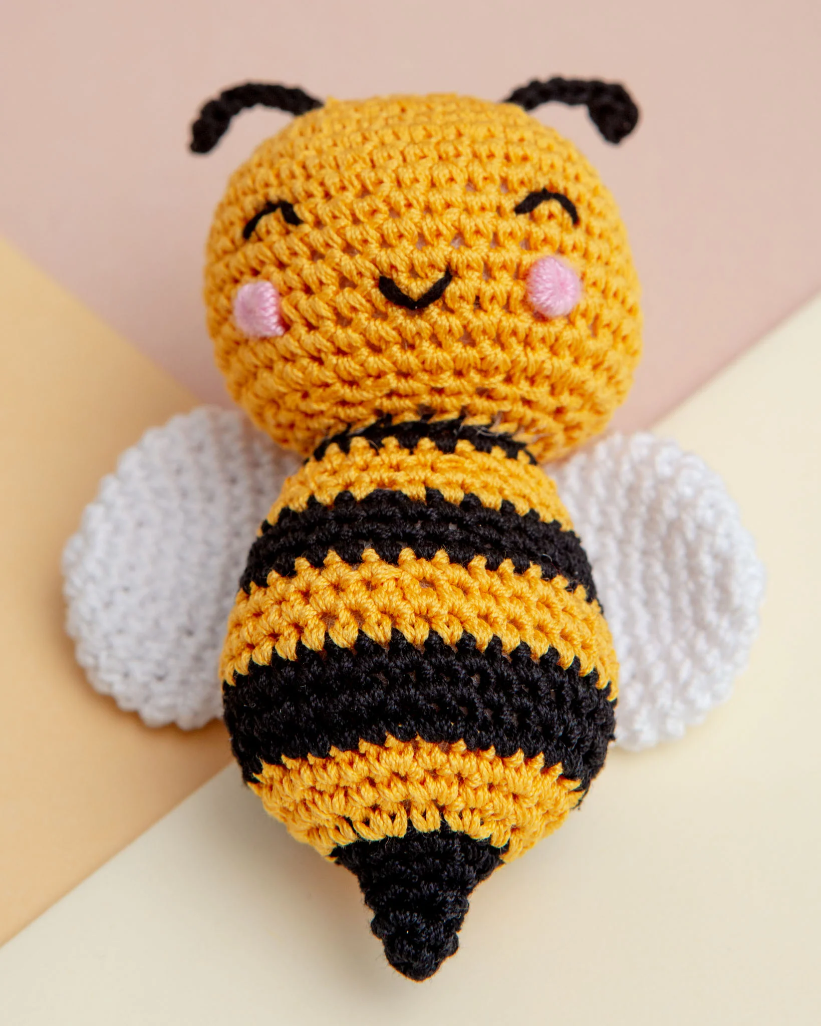 Baby Bumblebee Squeaky Knit Dog Toy - Image 2