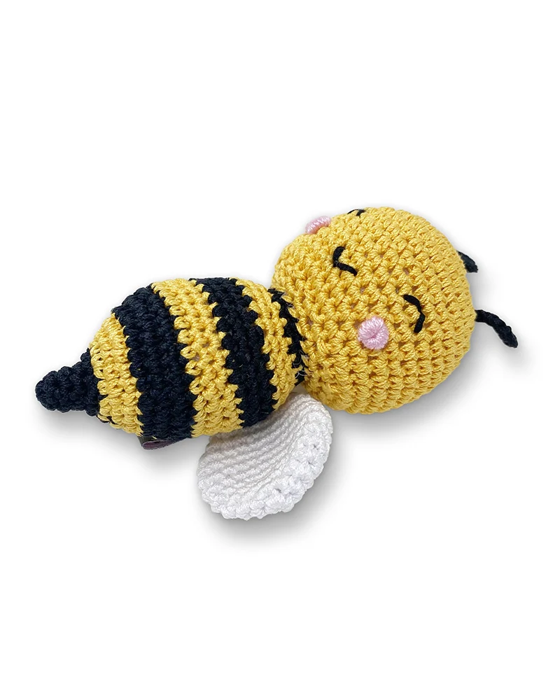 Baby Bumblebee Squeaky Knit Dog Toy - Image 5