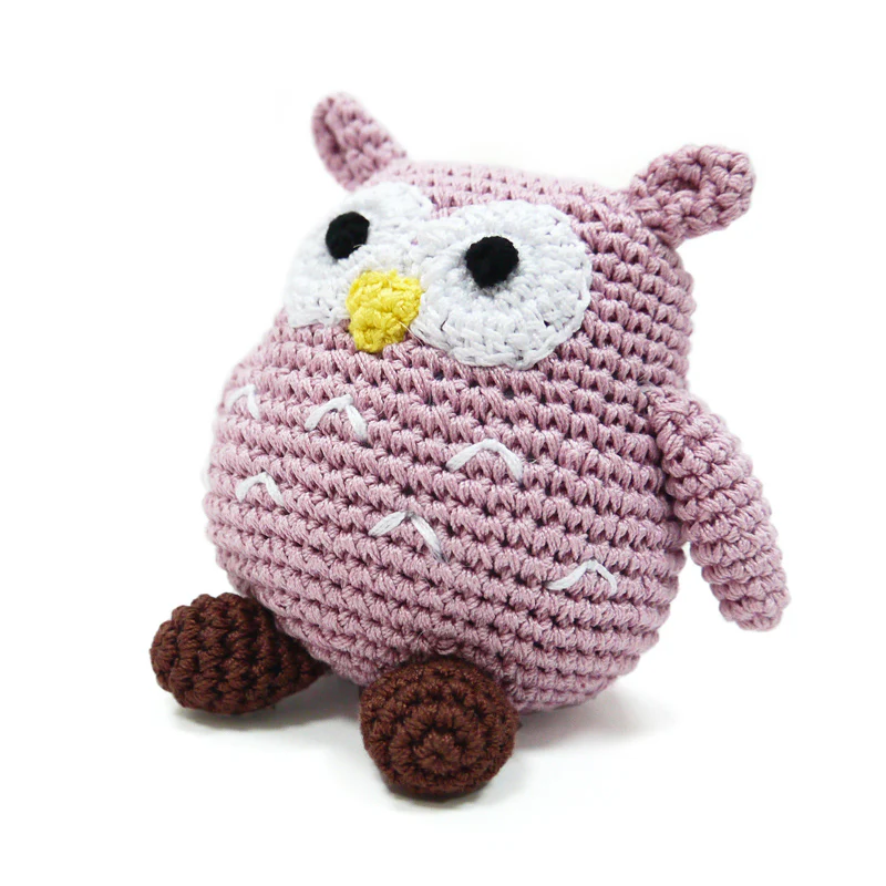 Owl Knit Squeaky Dog Toy - Image 3