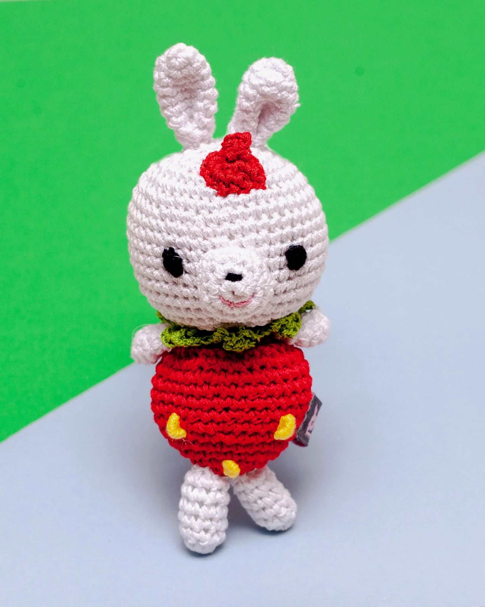 Rabbit Squeaky Knit Dog Toy - Image 2