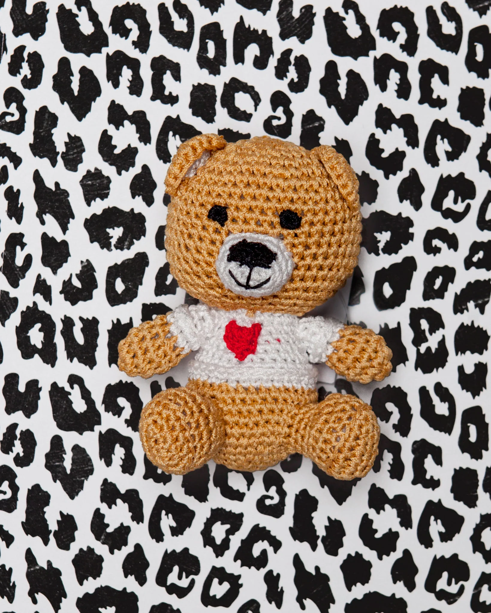 Teddy Bear Organic Knit Dog Toy