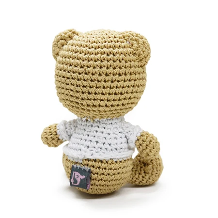 Teddy Bear Organic Knit Dog Toy - Image 4