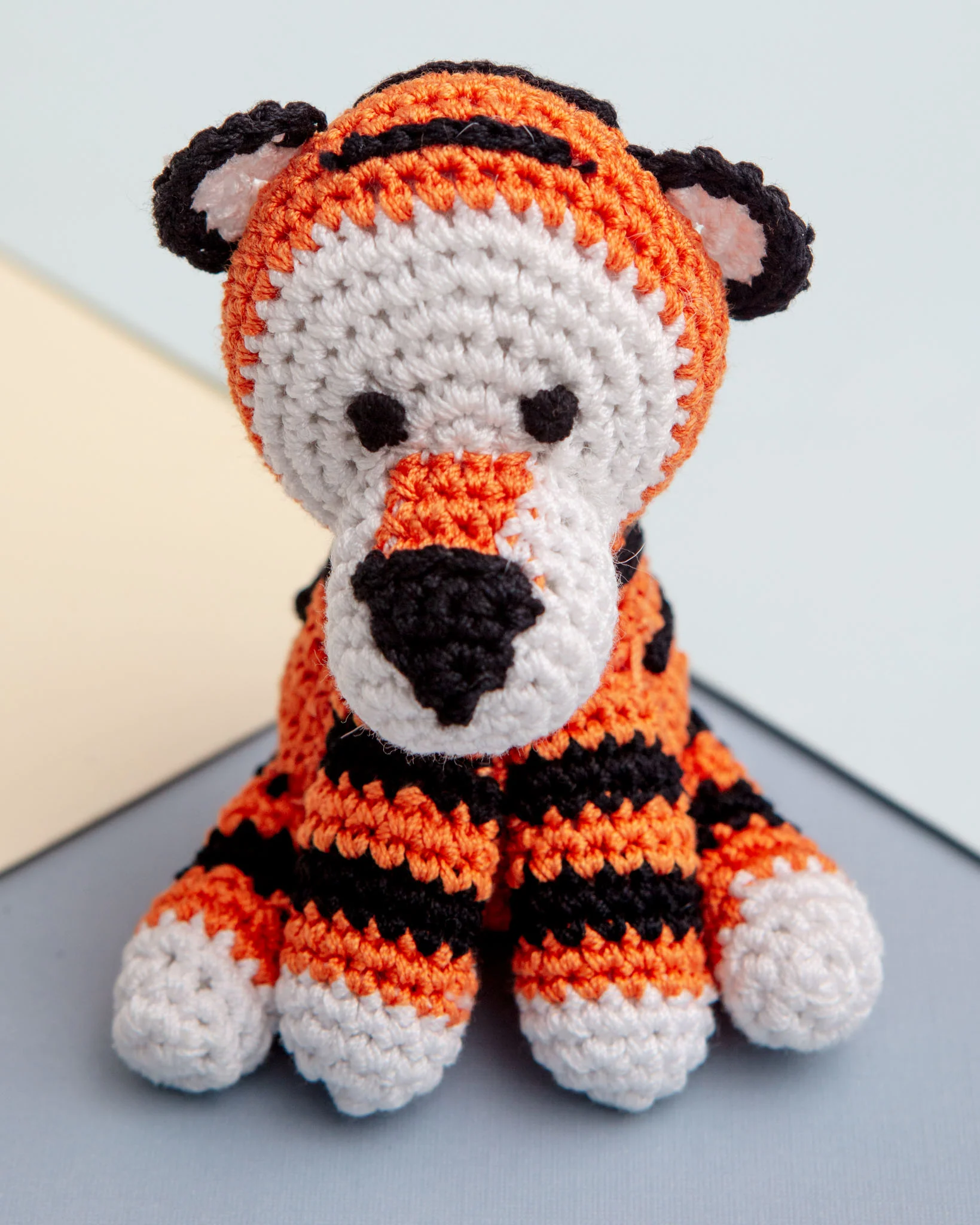 Tiny Tiger Squeaky Knit Dog Toy - Image 2
