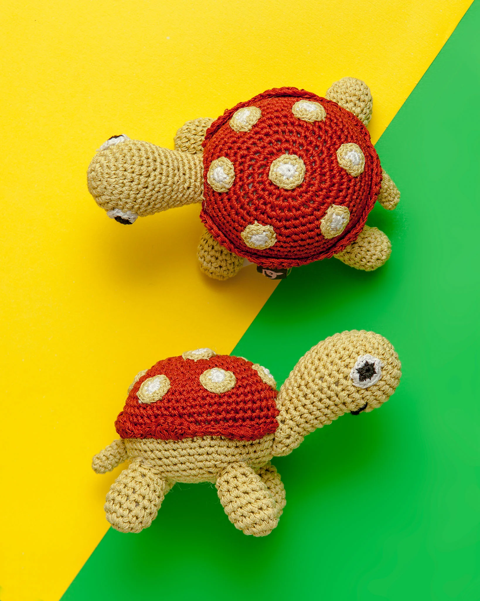 Turtle Squeaky Knit Dog Toy