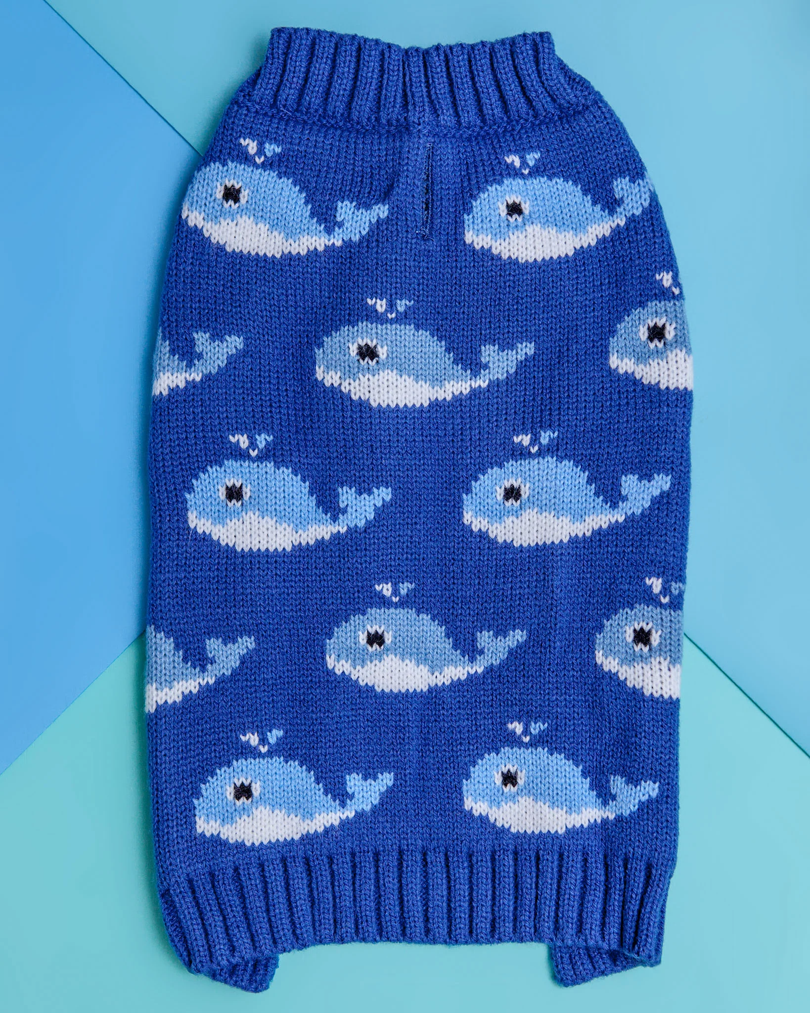 Fuzzy Whale Dog Sweater (FINAL SALE)