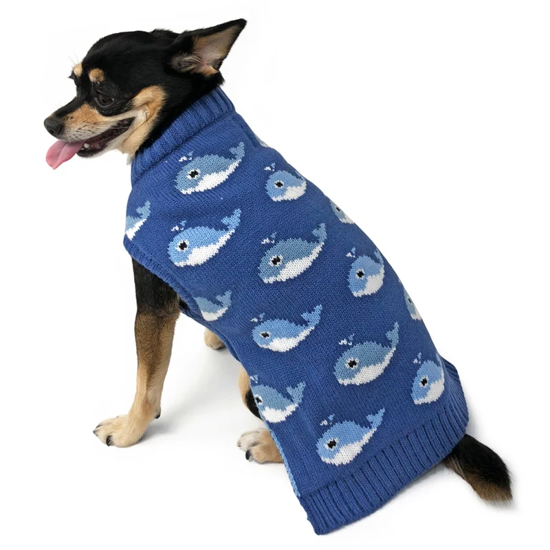Fuzzy Whale Dog Sweater (FINAL SALE) - Image 5