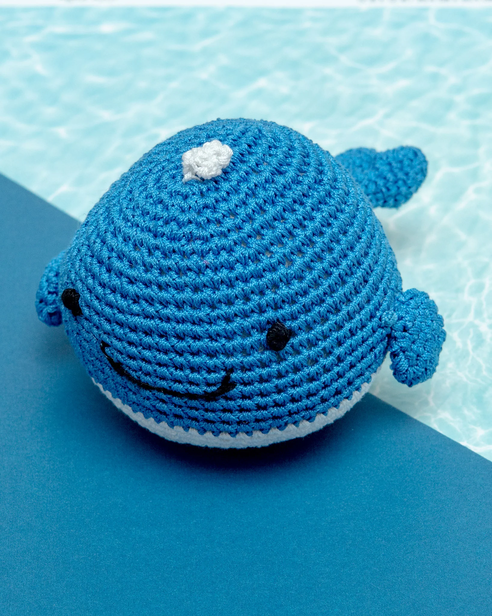 Knit Whale Squeaky Dog Toy - Image 2
