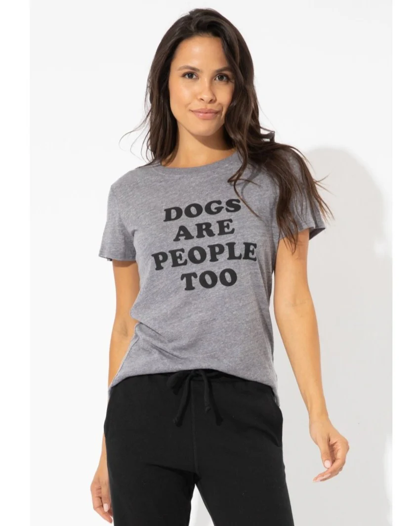 Dogs are People Too Crewneck Tee (FINAL SALE)