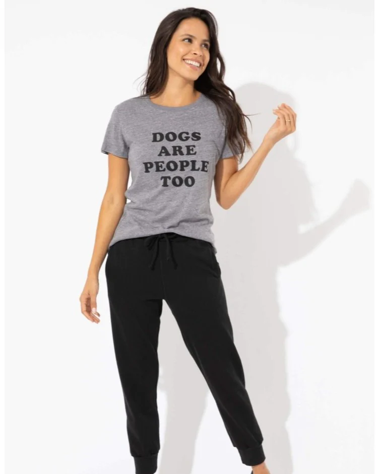 Dogs are People Too Crewneck Tee (FINAL SALE) - Image 2