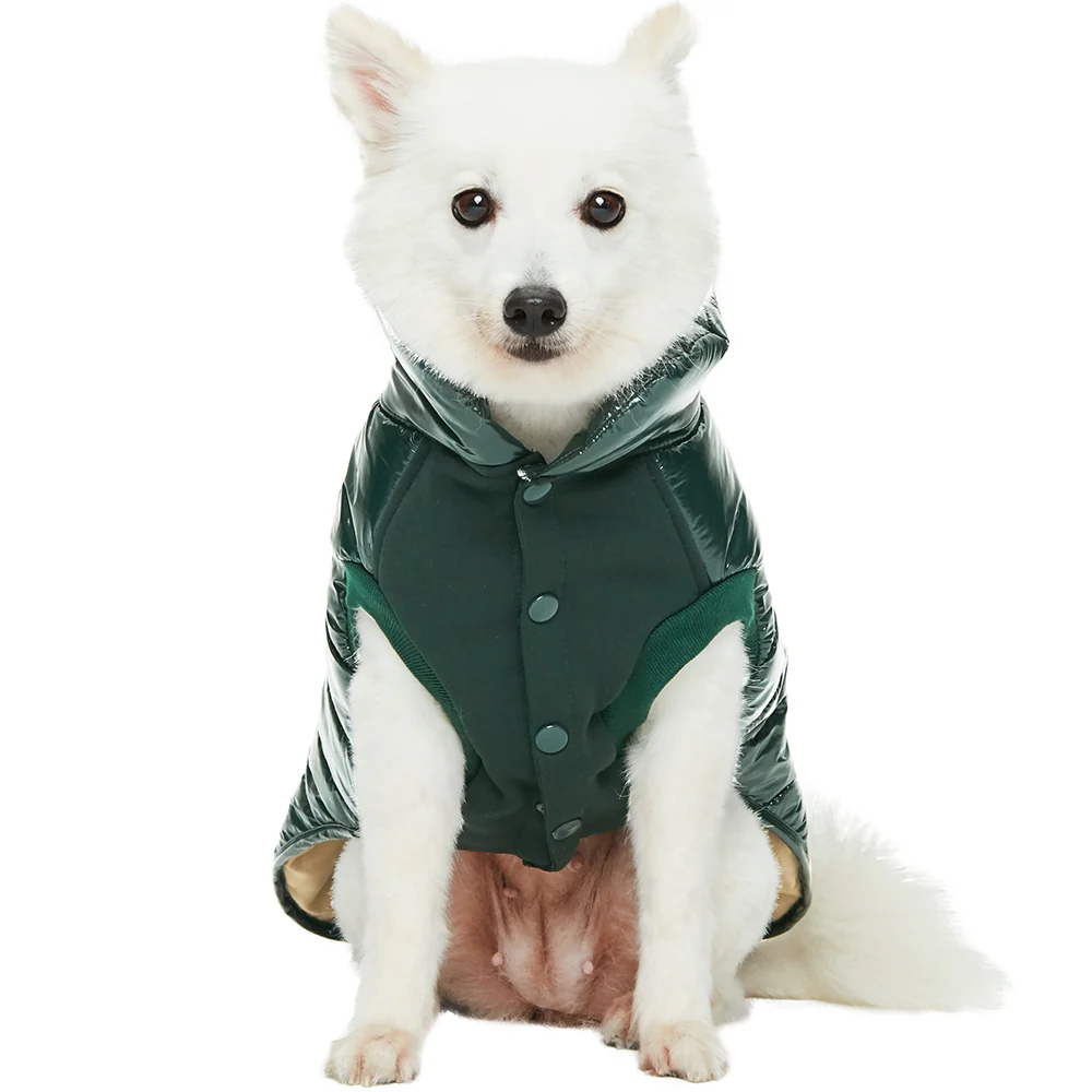 All Weather Quilted Puffer Jacket in Hunter Green (FINAL SALE) - Image 5