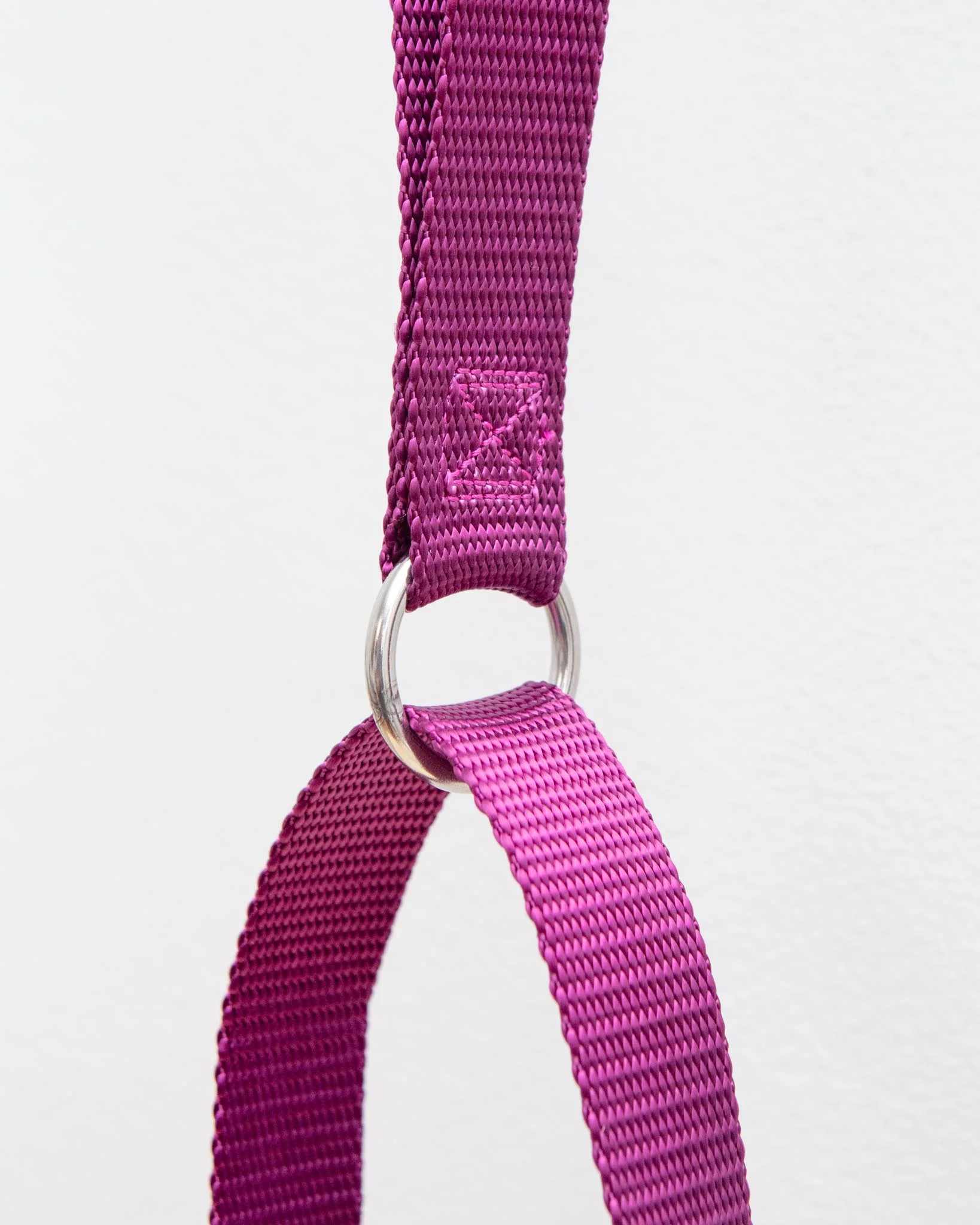 Double Clip Training Leash in Burgundy (Made in the USA) - Image 4