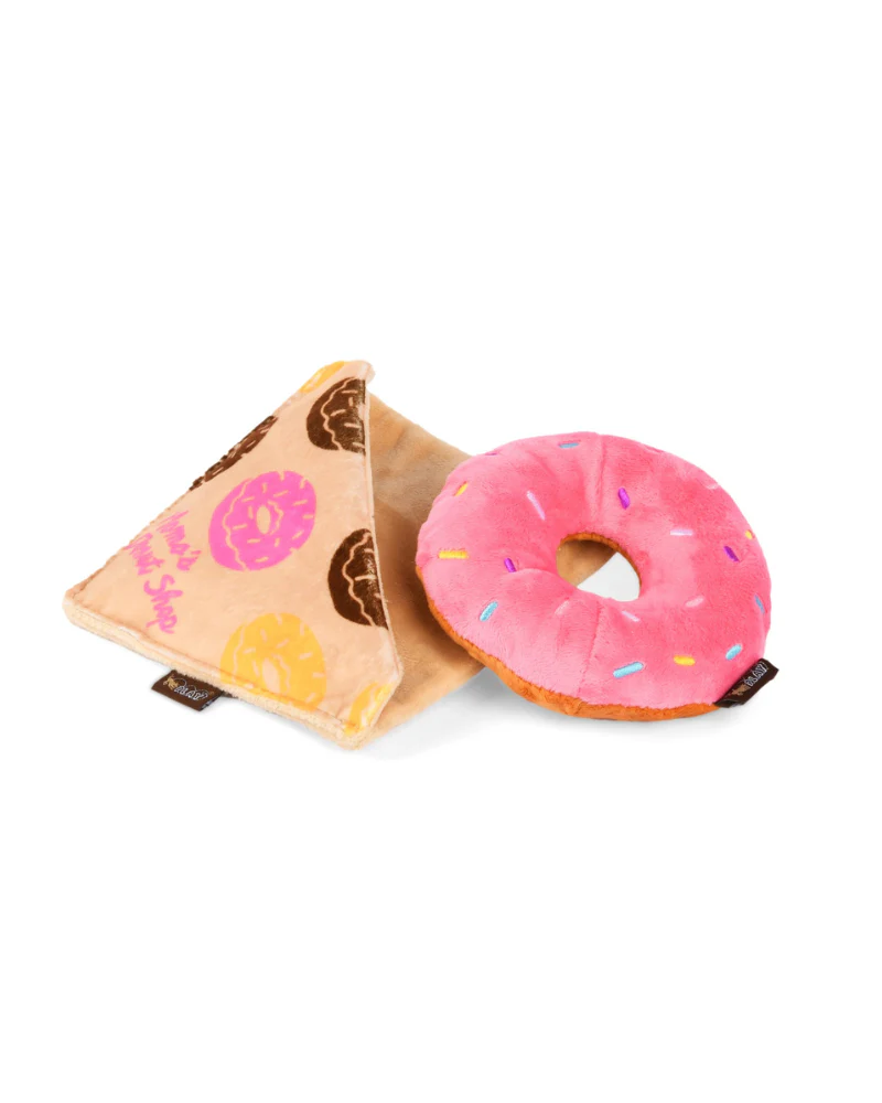 Doughboy Donut Squeaky Plush Dog Toy - Image 4