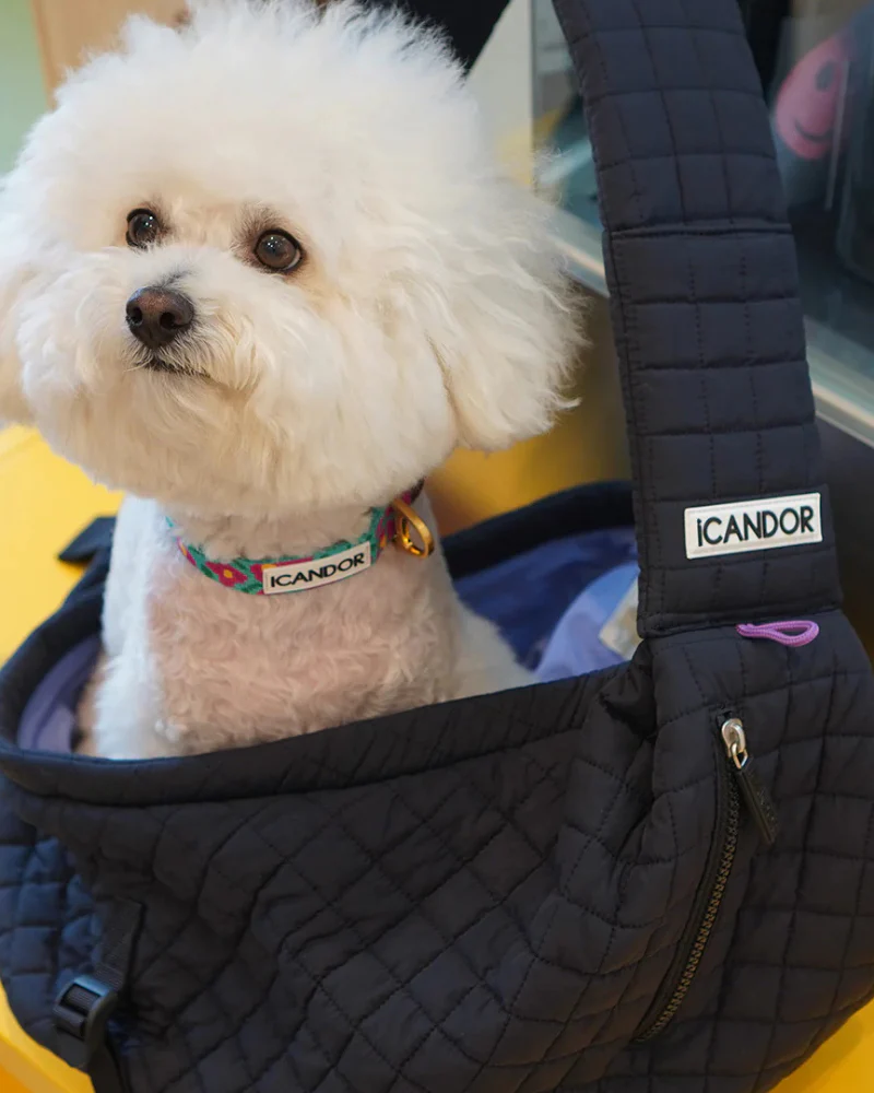Dumpling Dog Sling Bag in Midnight Navy - Image 14