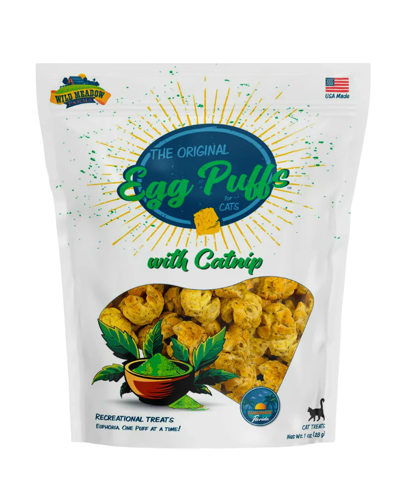 Egg Puffs Cat Treats with Catnip (Made in the USA)