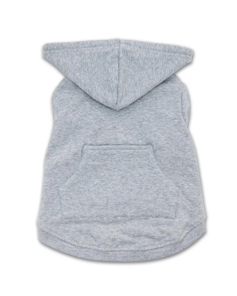 Light Grey Zip-Up Dog Hoodie << FINAL SALE >> - Image 4