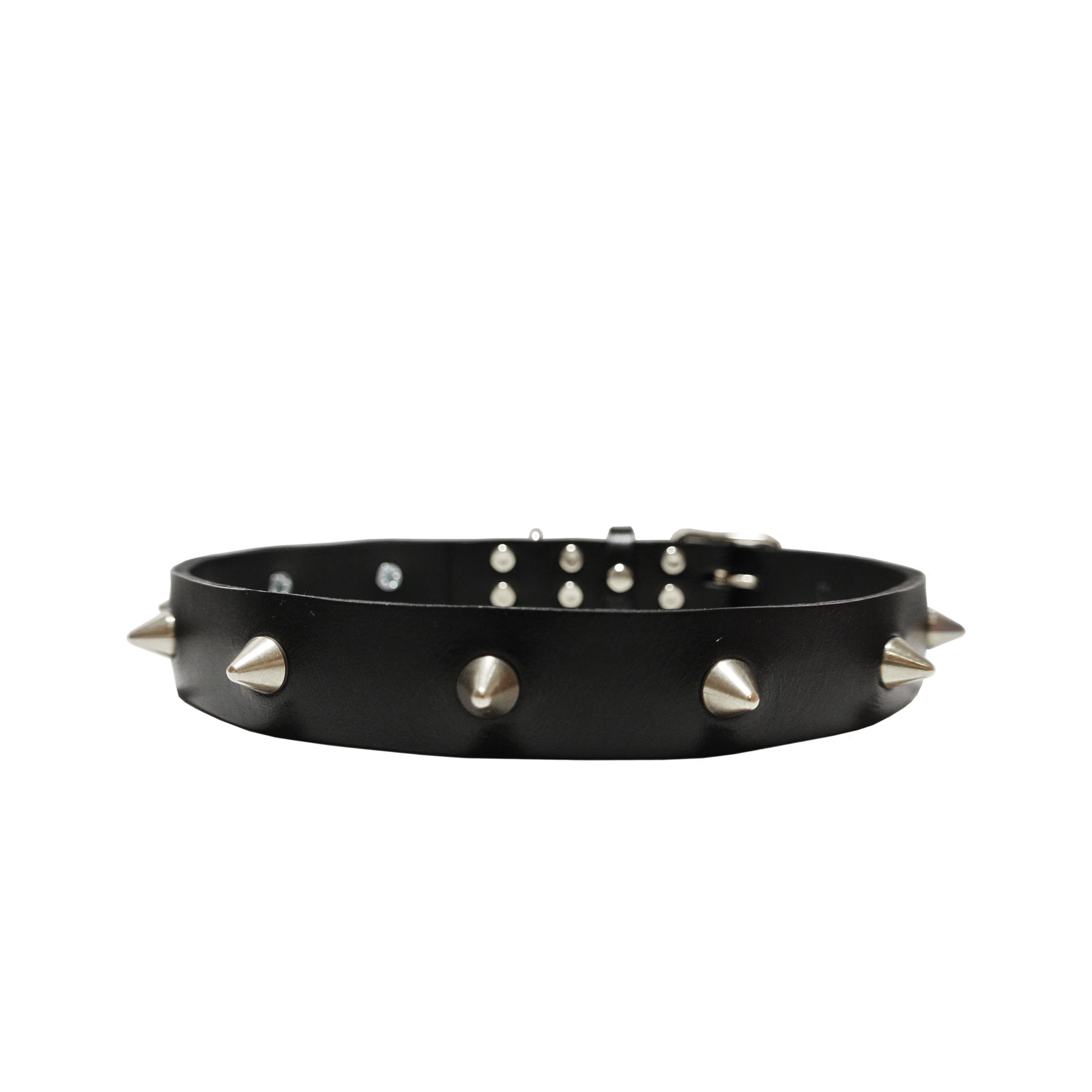 EYE OF DOG | Black Spike Collar