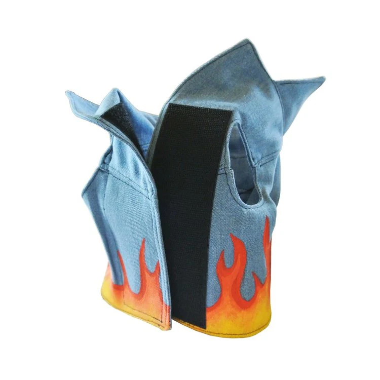 EYE OF DOG | Flames Vest in Blue Denim - Image 3