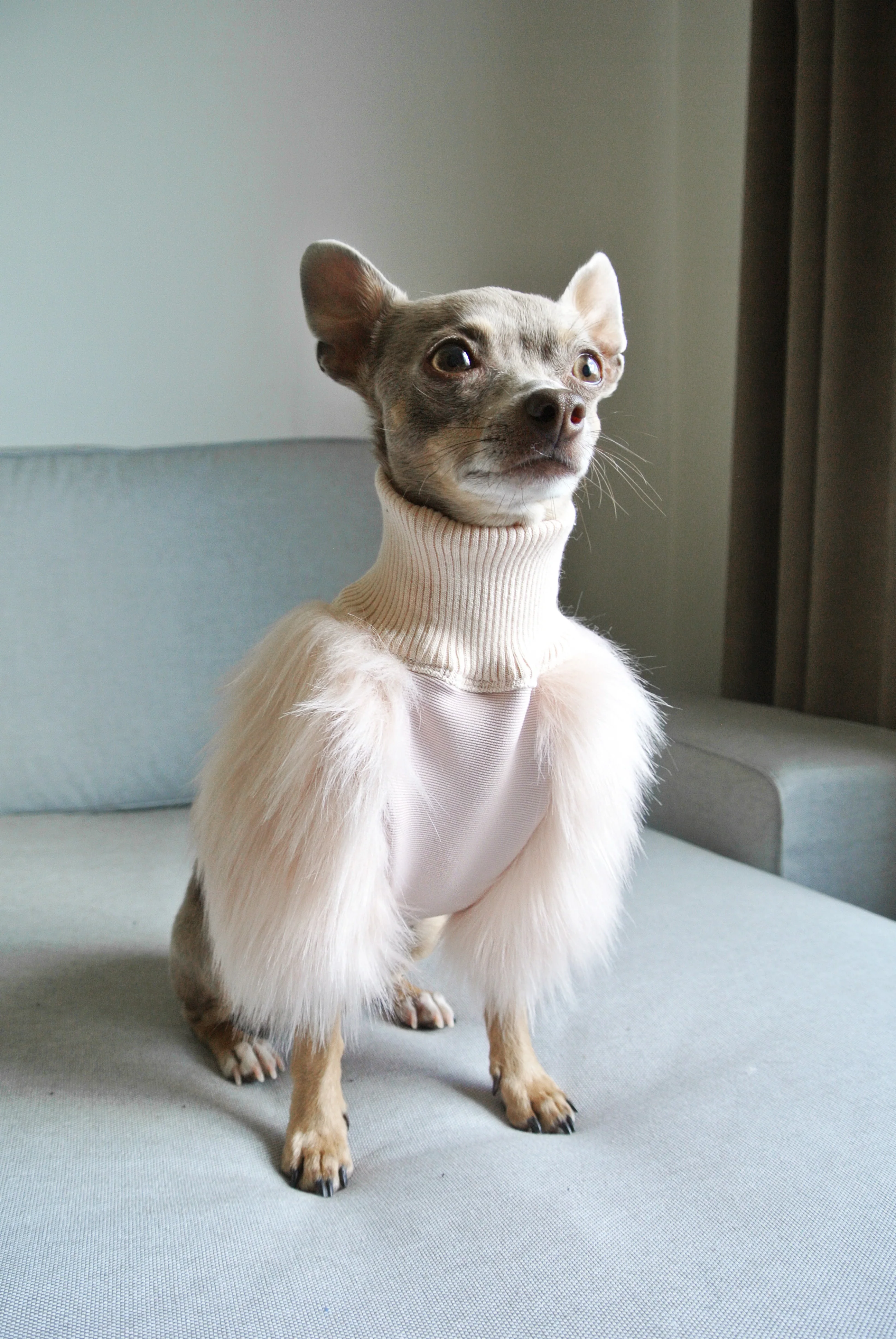EYE OF DOG | Milk Faux Fur Top - Image 3