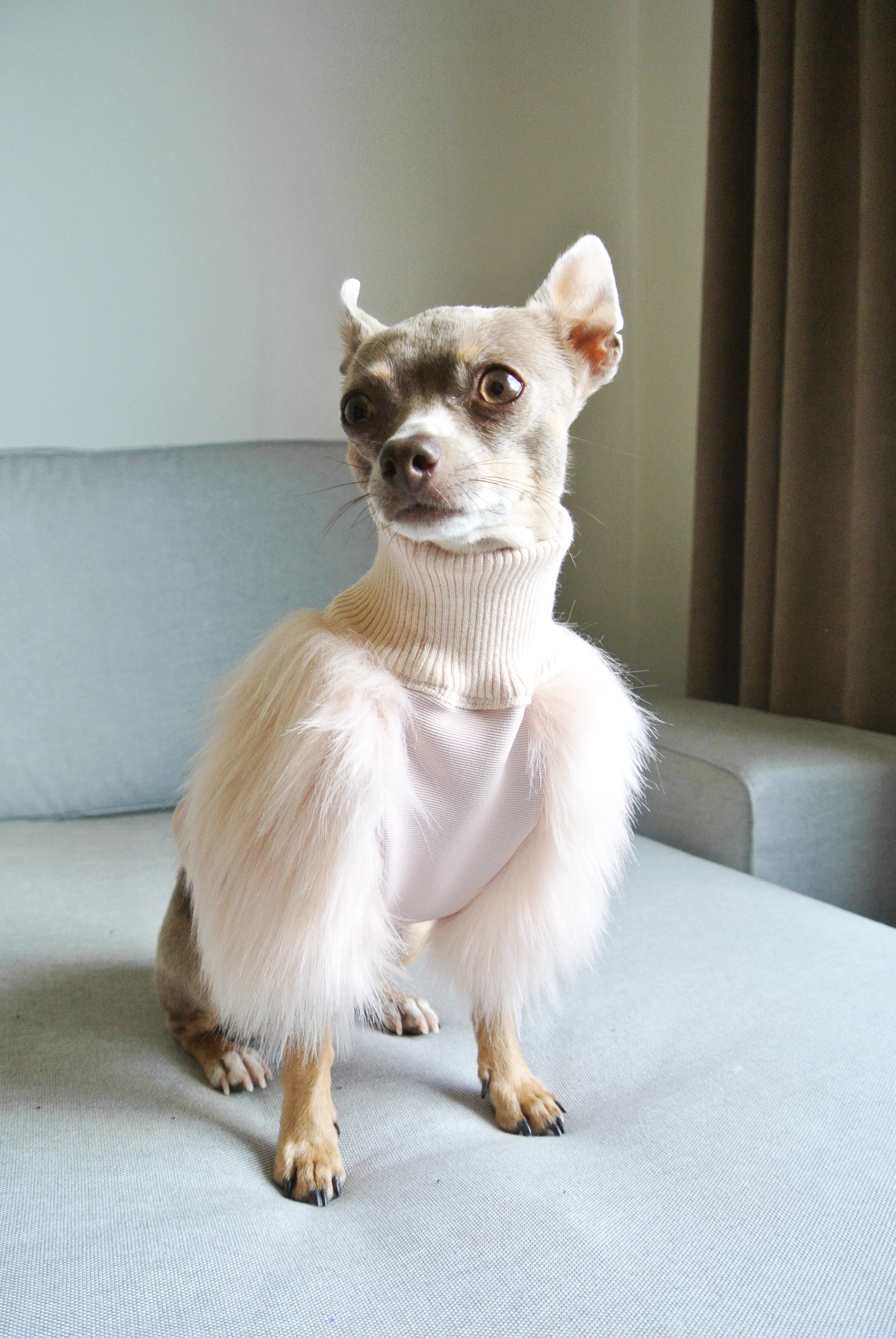 EYE OF DOG | Milk Faux Fur Top - Image 6