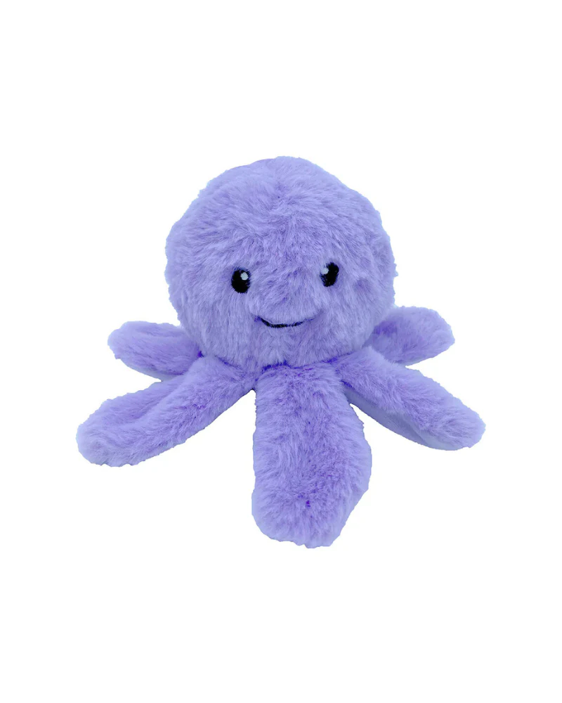 Ez Squeaky Octopus Ball Dog Toy in Violet (4") - Image 2