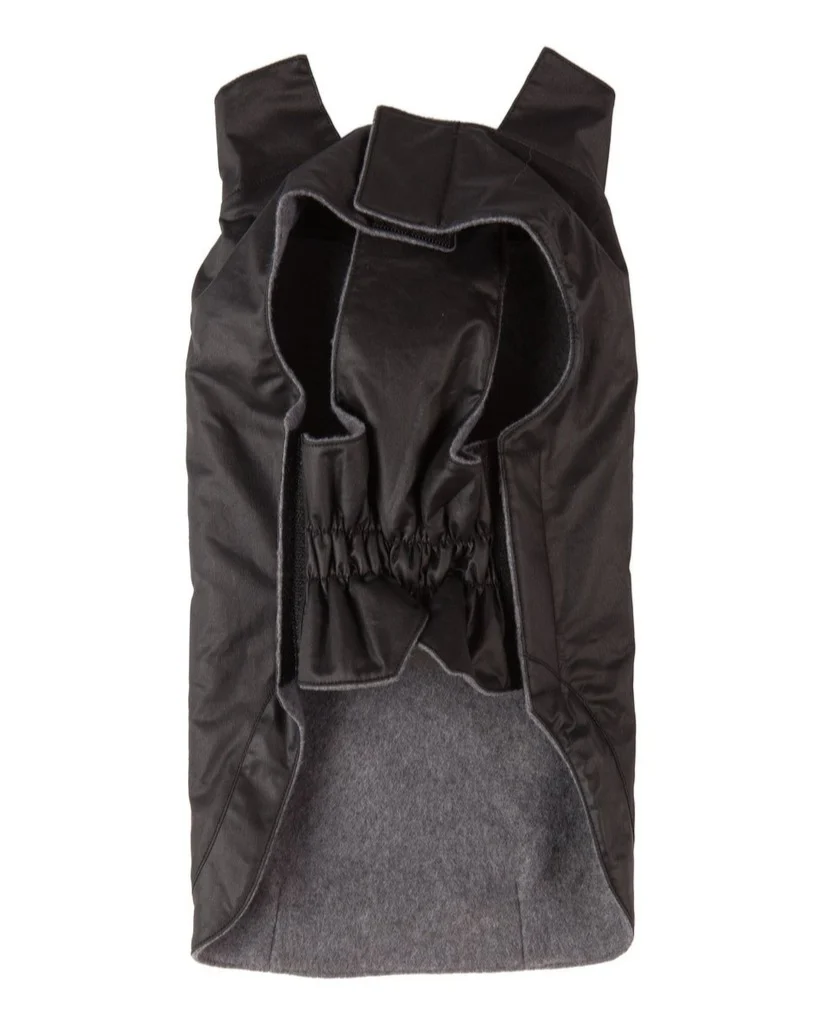 Waxed Utility Dog Coat in Black << CLEARANCE >> - Image 3