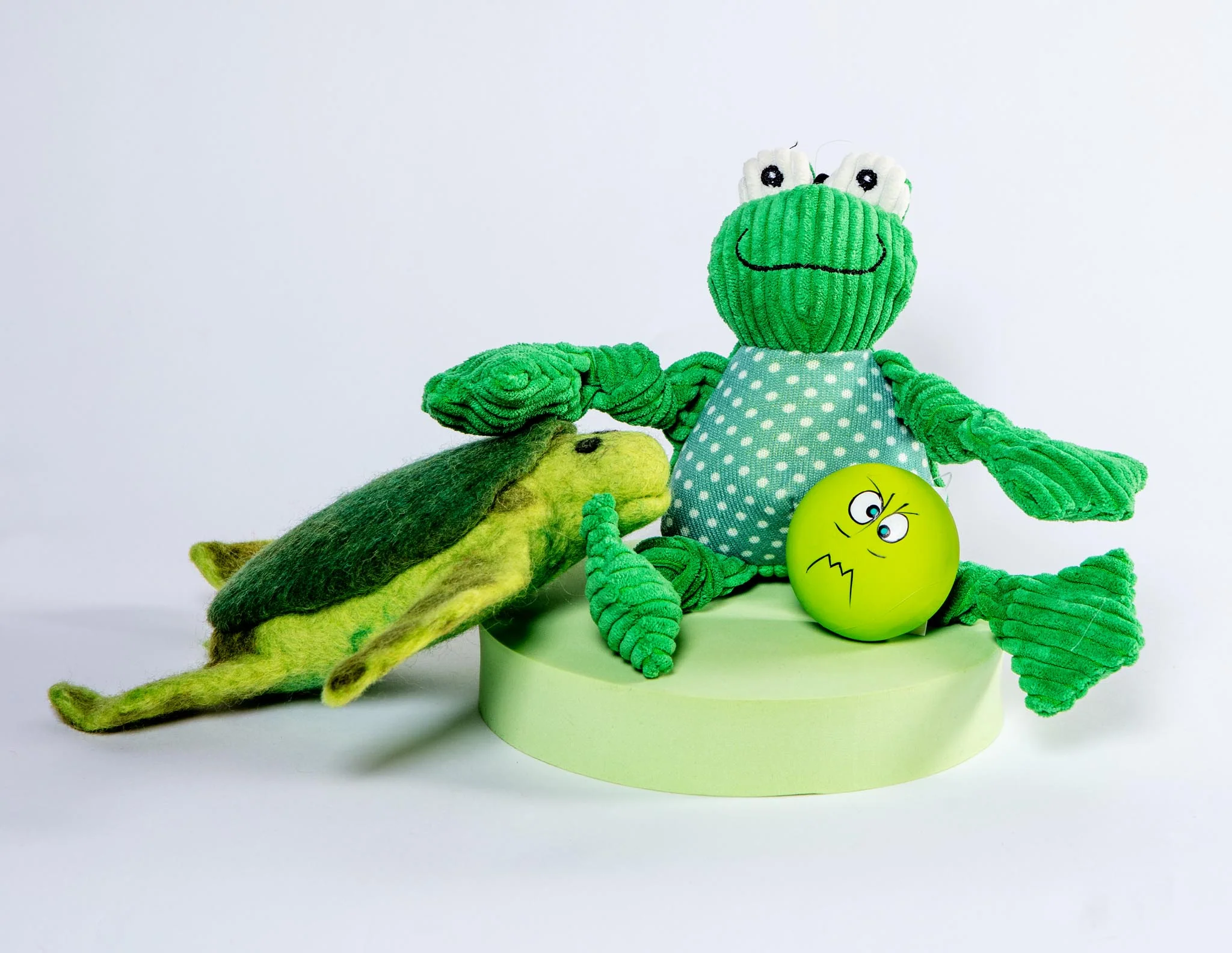 Fergie Frog Knottie Dog Plush Toy - Image 2