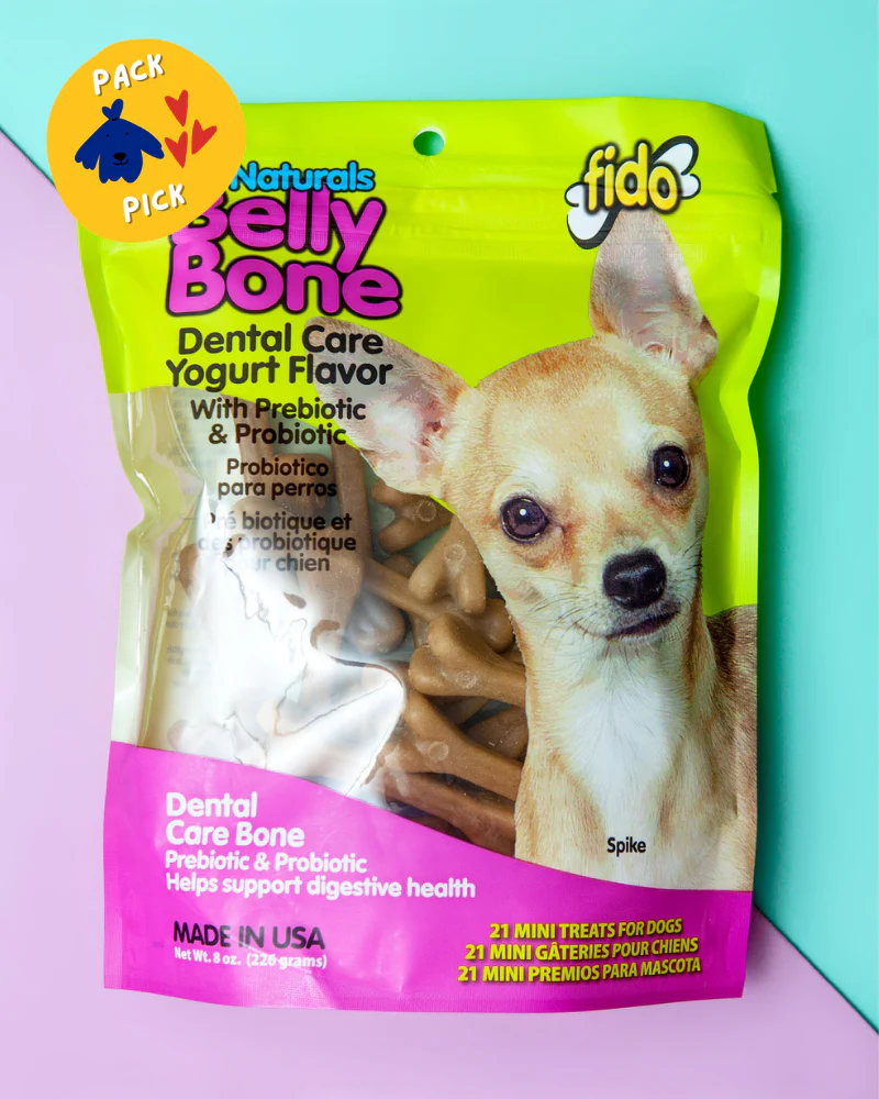 Belly Bones Dog Chews in Yogurt Flavor