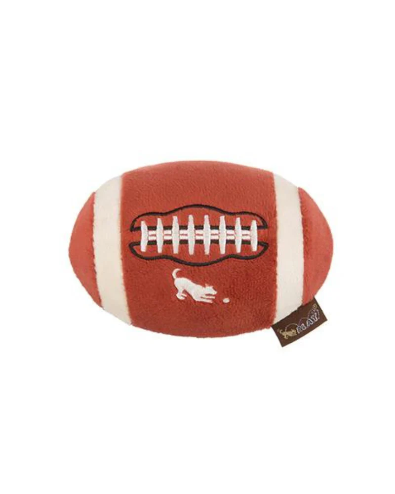 Fido's Football Squeaky Plush Dog Toy