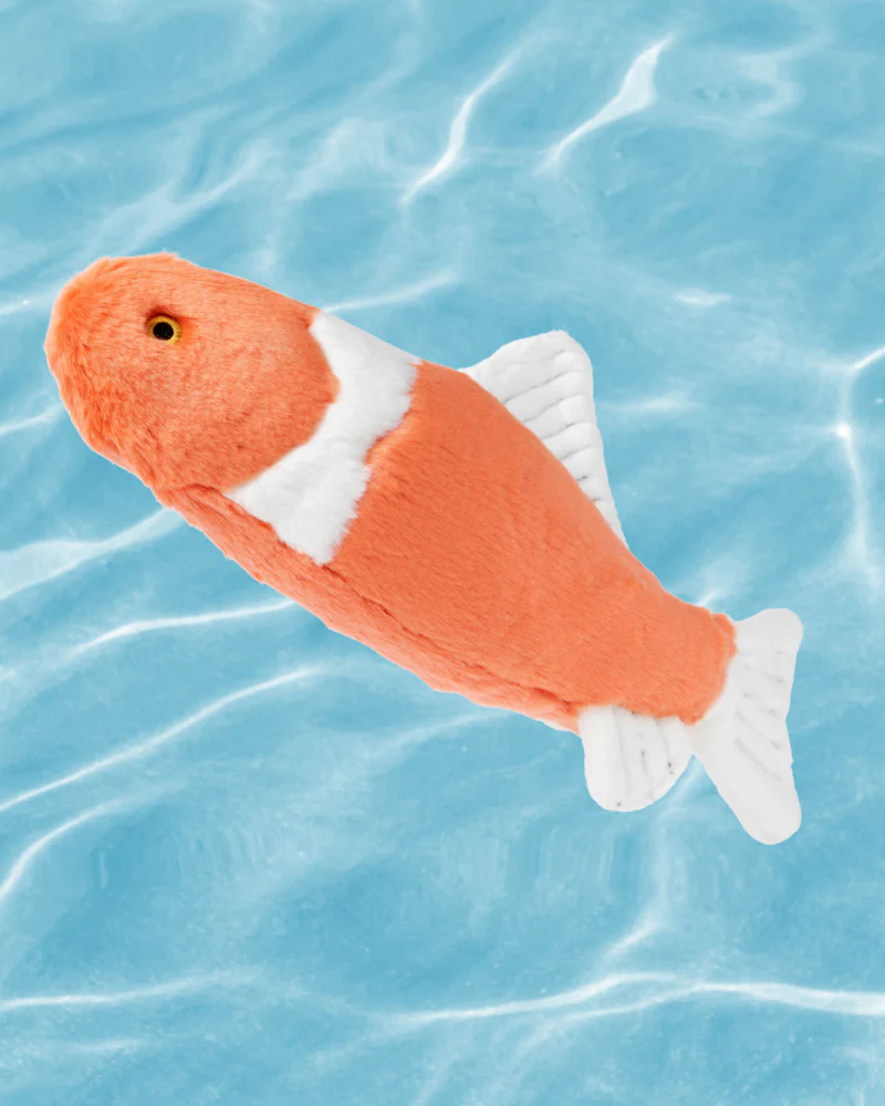 Finn Koi Fish Plush Squeakerless Dog Toy