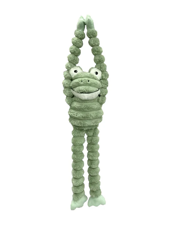 Flippy the Funny Frog Squeaky Plush Dog Toy (36")