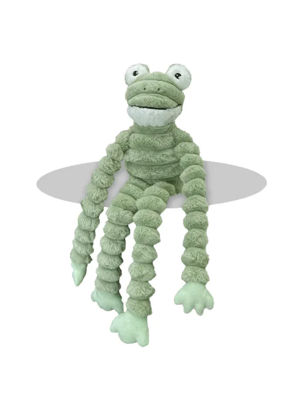 Flippy the Funny Frog Squeaky Plush Dog Toy (36") - Image 2
