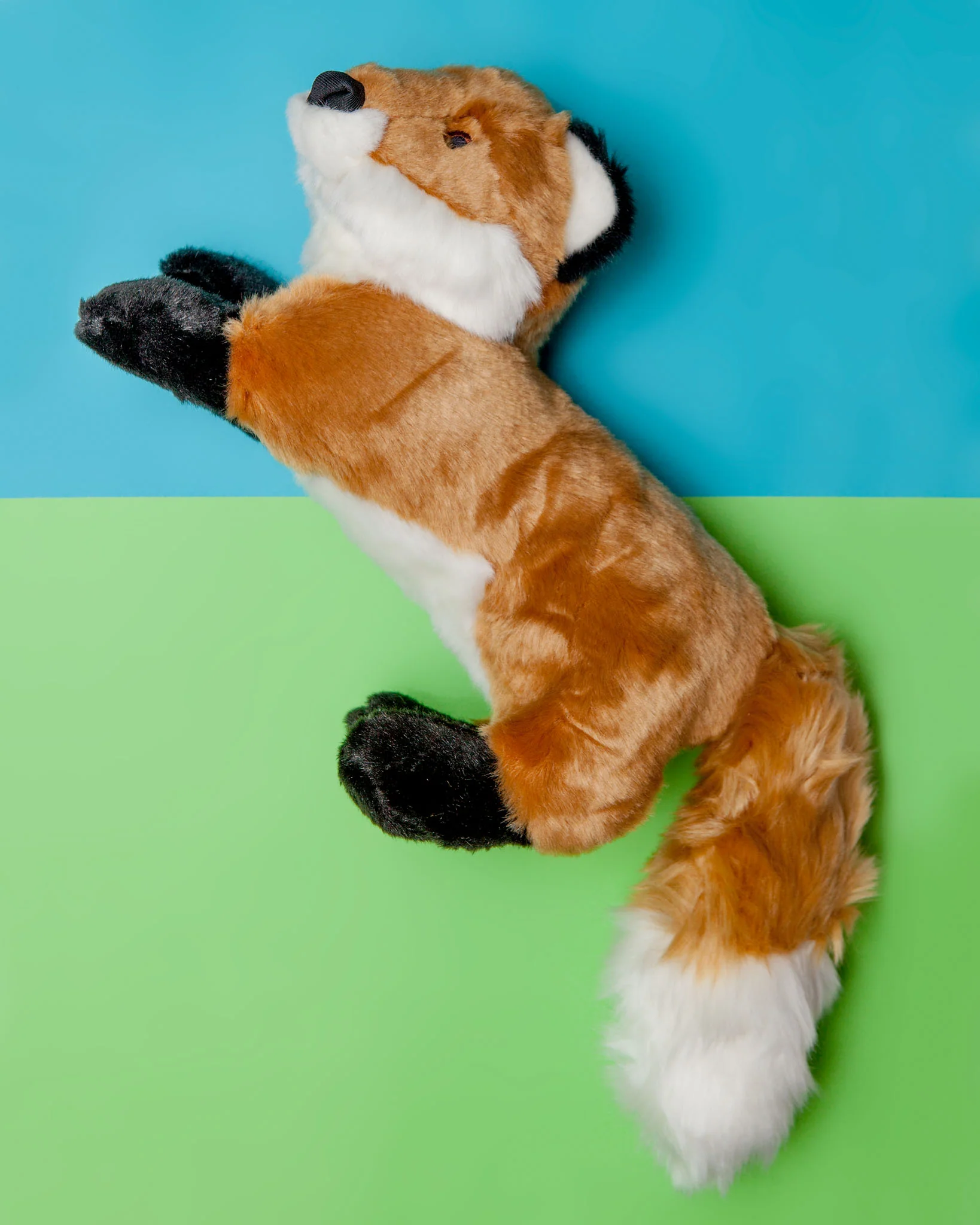 Hendrix Fox Squeaky Dog Plush Toy