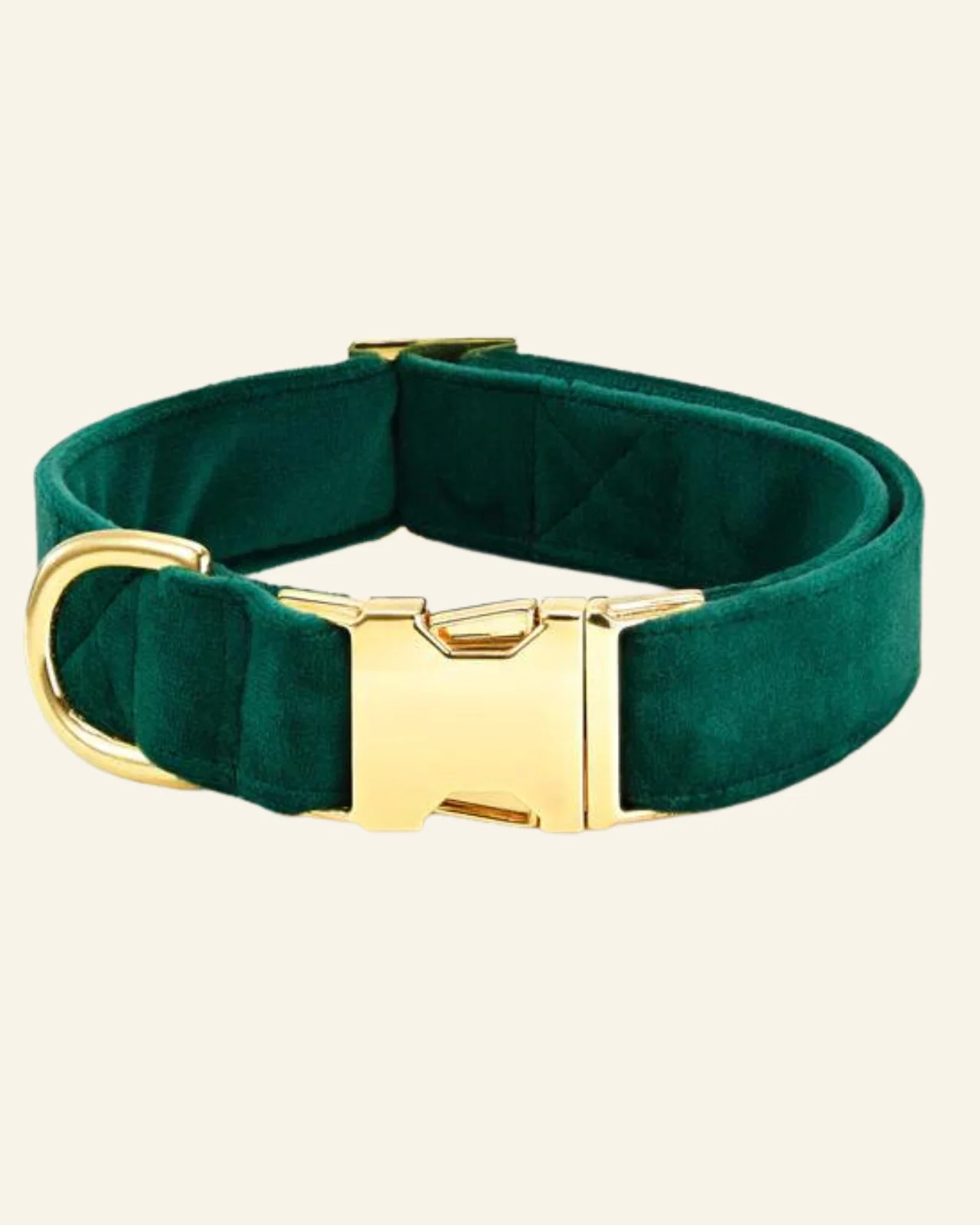 Forest Green Velvet Dog Collar (FINAL SALE)