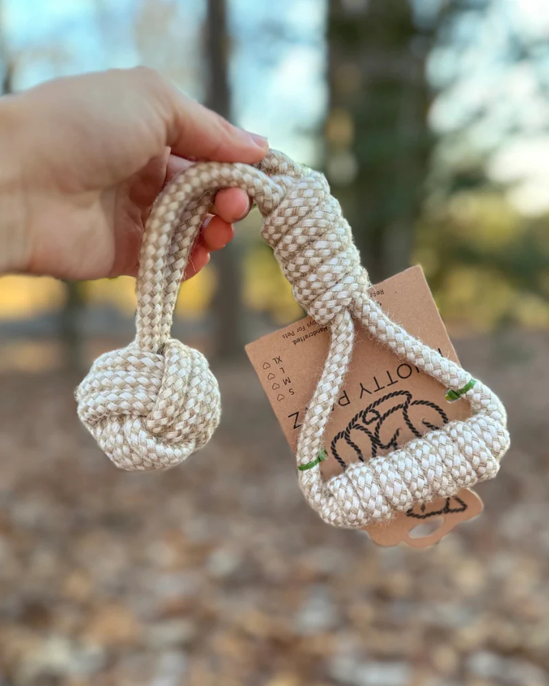 Forest Knot Hemp Rope Tug Dog Toy (FINAL SALE)