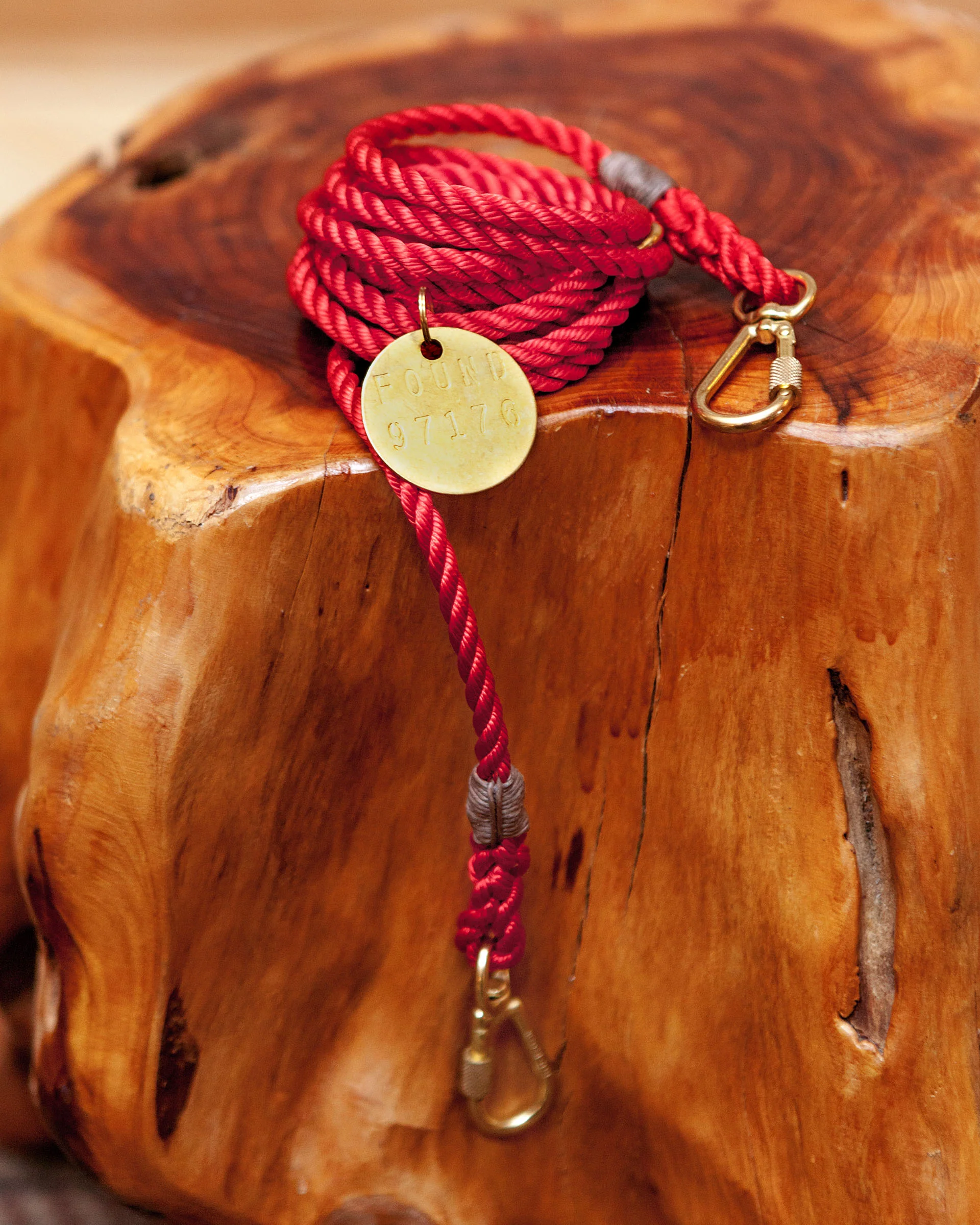Adjustable Rope Lead in Red (FINAL SALE) - Image 2
