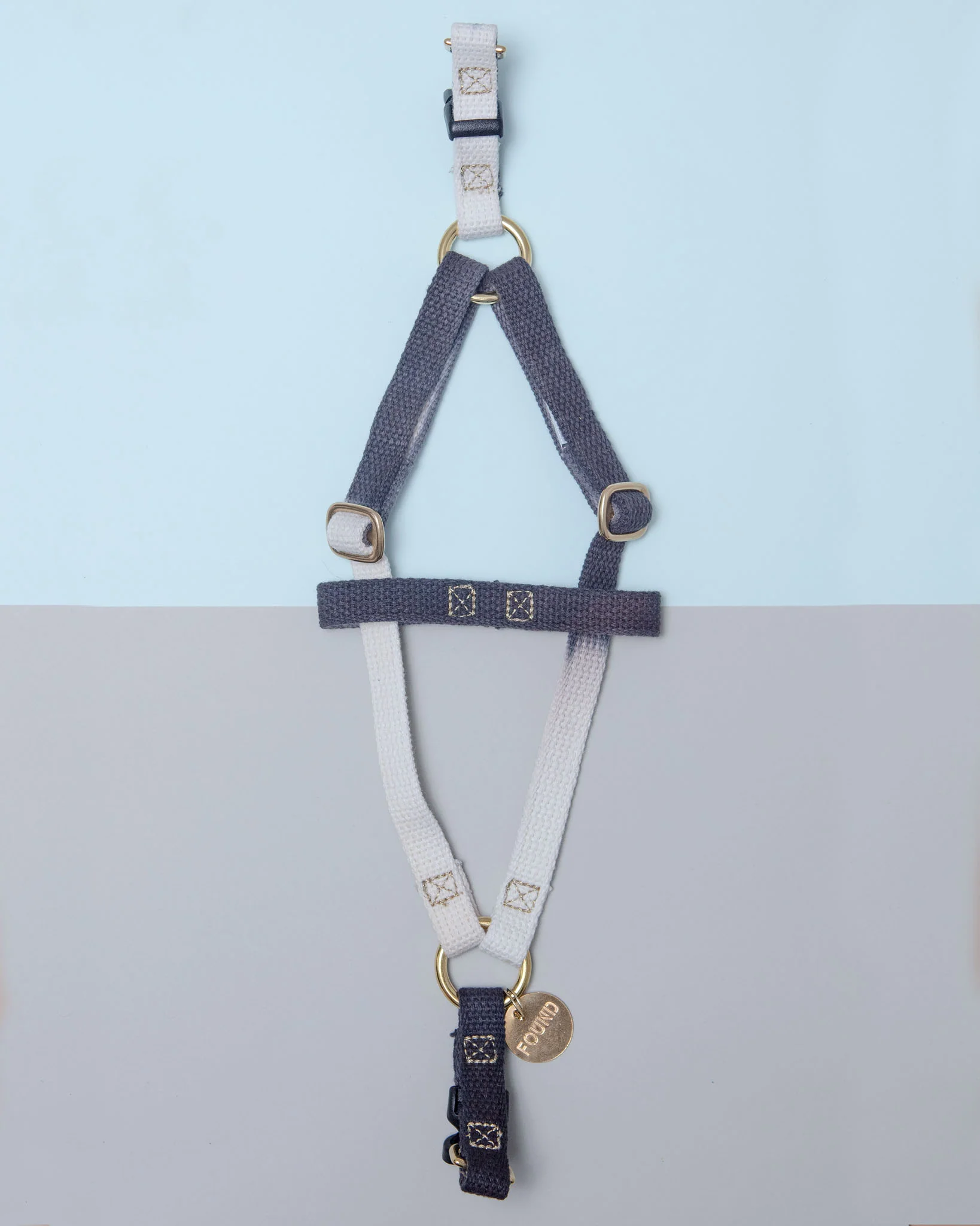 Cotton Webbing Dog Harness in Grey Ombré (Made in the USA) (CLEARANCE) - Image 2