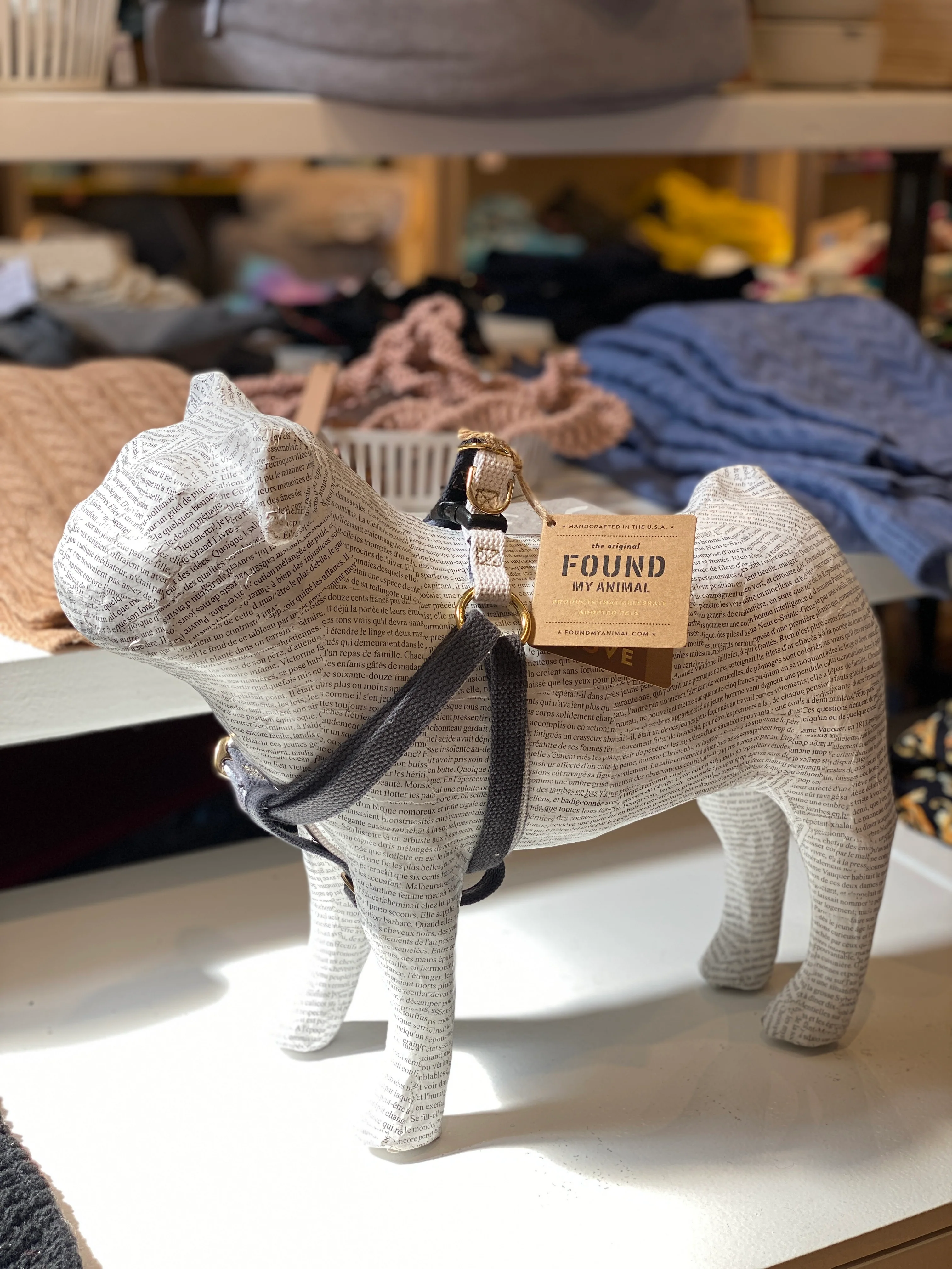 Cotton Webbing Dog Harness in Grey Ombré (Made in the USA) (CLEARANCE) - Image 6