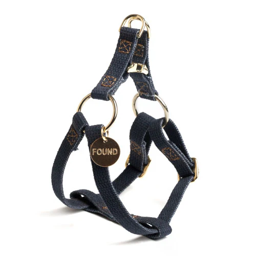 Cotton Webbing Dog Harness in Black (Made in the USA) (FINAL SALE) - Image 2