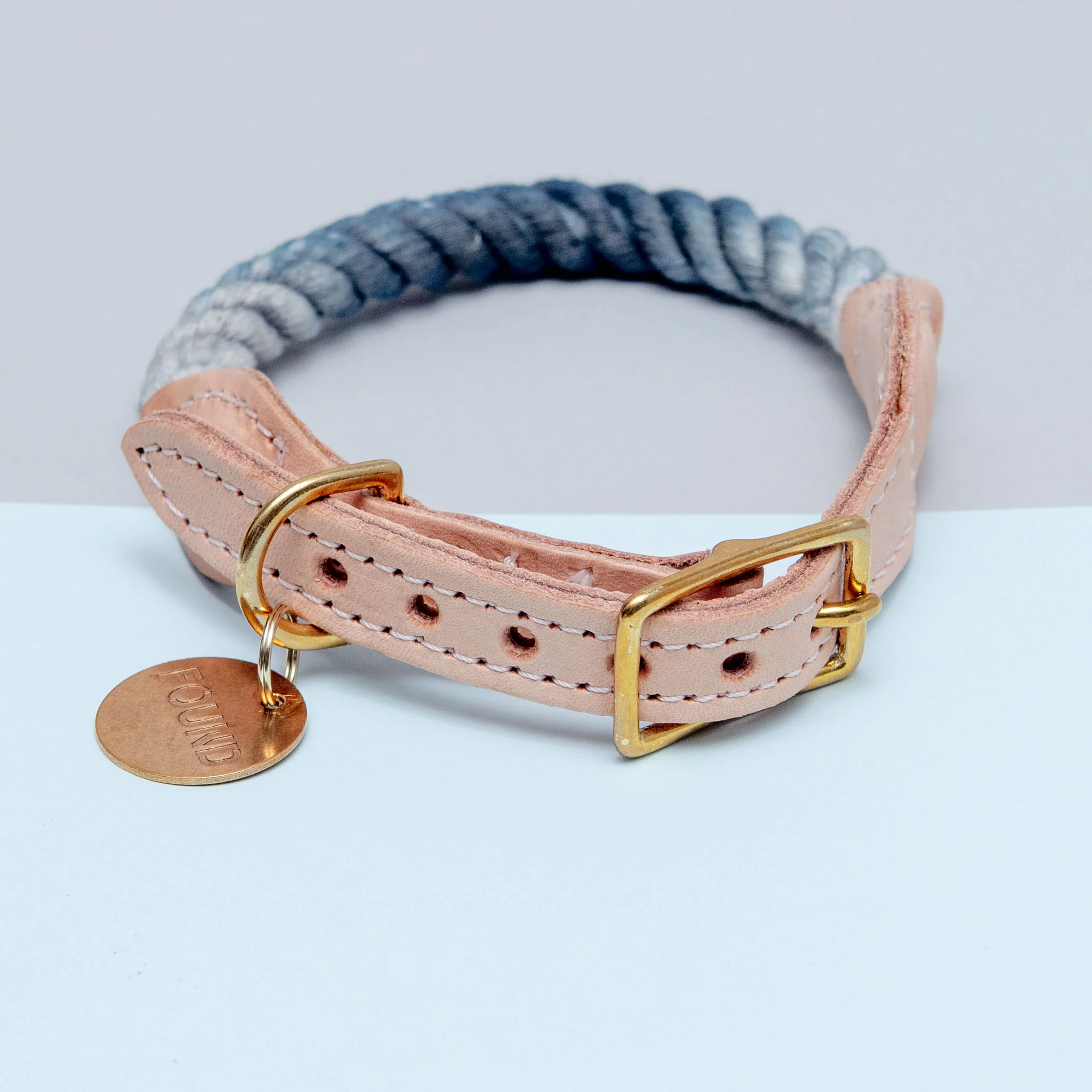 Rope Collar in Grey Ombré (Made in the USA) (FINAL SALE)